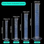 APLANET Graduated Cylinders Set with Beakers and Brush