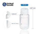 United Scientific 60ml Wide Mouth Reagent Bottles Pack