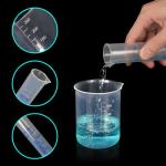 APLANET Graduated Cylinders Set with Beakers and Brush
