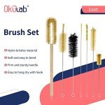 7-Piece Okulab Cleaning Brush Set for Labware
