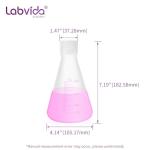 Plastic Erlenmeyer Flask Set with Screw Cap - 3 pcs
