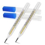 Clinical Glass Thermometer Set for Adults - 2PCS