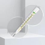 Dual Scale Clinical Glass Thermometer for Adults