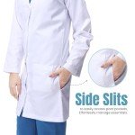 Women's Long Sleeve Lab Coat - White, Size S