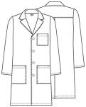 Unisex 40-Inch White Lab Coat by Dickies