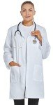 VOGRYE Women's White Lab Coat, Size 36