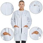 VOGRYE Women's White Lab Coat, Size 36