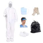 DuPont Disposable White Tyvek Coverall Suit, Large