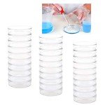 30 Pack Sterile Plastic Petri Dishes with Lids