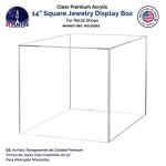 14" Clear Acrylic Display Box - Open Side