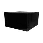 Open Bottom Black Acrylic Display Box 7"x7"x4