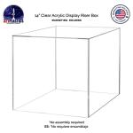 14" Clear Acrylic Display Box - Open Side