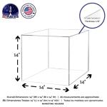 14" Clear Acrylic Display Box - Open Side