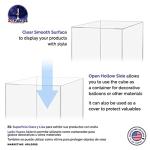 15" Clear Acrylic Display Riser Box - Versatile Design