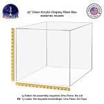 15" Clear Acrylic Display Riser Box - Versatile Design
