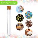 Plastic Test Tubes with Cork Stoppers - 20 Pack
