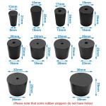 Kyuionty 22-Pack Tapered Rubber Test Tube Stoppers