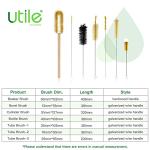 7-Piece Lab Cleaning Brush Set for Various Uses