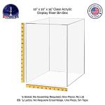 Clear Acrylic Display Box - 10" x 10" x 15