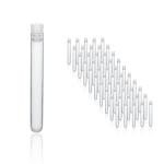 Okulab 16ml Plastic Test Tubes with Stoppers - 50pcs