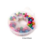 2PCS Clear Round Plastic Storage Box Set