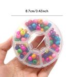 2PCS Clear Round Plastic Storage Box Set