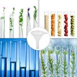 30pcs Clear Plastic Test Tubes with Cork Stoppers