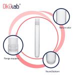 Okulab 16ml Plastic Test Tubes with Stoppers - 50pcs