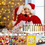 30pcs Clear Plastic Test Tubes with Cork Stoppers