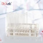 Okulab 16ml Plastic Test Tubes with Stoppers - 50pcs