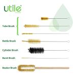 7-Piece Lab Cleaning Brush Set for Various Uses