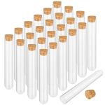 60 PCS Clear Plastic Test Tubes with Corks