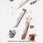 60 PCS Clear Plastic Test Tubes with Corks