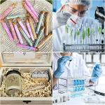 60 PCS Clear Plastic Test Tubes with Corks