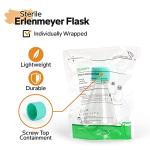 Sterile 125ml Graduated Erlenmeyer Flask with Cap