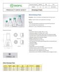Sterile 125ml Graduated Erlenmeyer Flask with Cap