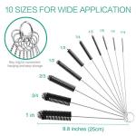 10-Piece ORIA Cleaning Brush Set for Lab & Home