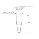 BKMAMLAB 1.5ml Microcentrifuge Tubes, 100 Pack