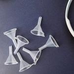120-Pack Mini Clear Plastic Funnels for Labs