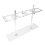 4-Hole Adjustable Plexiglass Funnel Stand for Labs