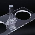 4-Hole Adjustable Plexiglass Funnel Stand for Labs