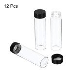 Patikil 40mL Glass Media Bottles, 12 Pack