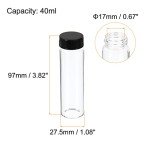 Patikil 40mL Glass Media Bottles, 12 Pack