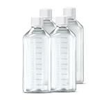 1000 ml Plastic Reagent Bottle 4-Pack - Clear
