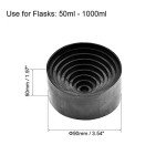 Lab Flask Support Rubber Stand - 90mm Diameter, 3 Pack