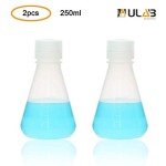 Conical Polypropylene Erlenmeyer Flask 250ml - Pack of 2