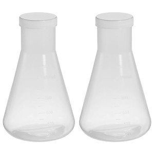 PATIKIL 1000ml Plastic Conical Flask 2 Pack