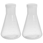 PATIKIL 1000ml Plastic Conical Flask 2 Pack