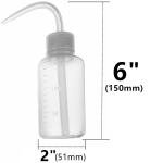 APUXON 150ml Narrow Mouth Wash Bottles - 2 Pack