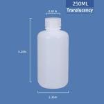 250ml Leak-Proof HDPE Lab Chemical Bottles (2 Pcs)